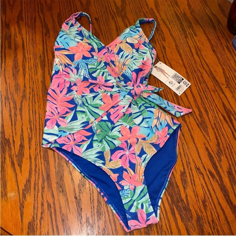 Tropical Floral One Piece Swimsuit